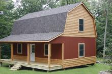 26x32 Hammond Cabin with optional pier foundation and custom siding.