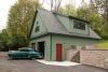 Custom Elite Garage with Hardi Siding and Carriage House Garage Doors